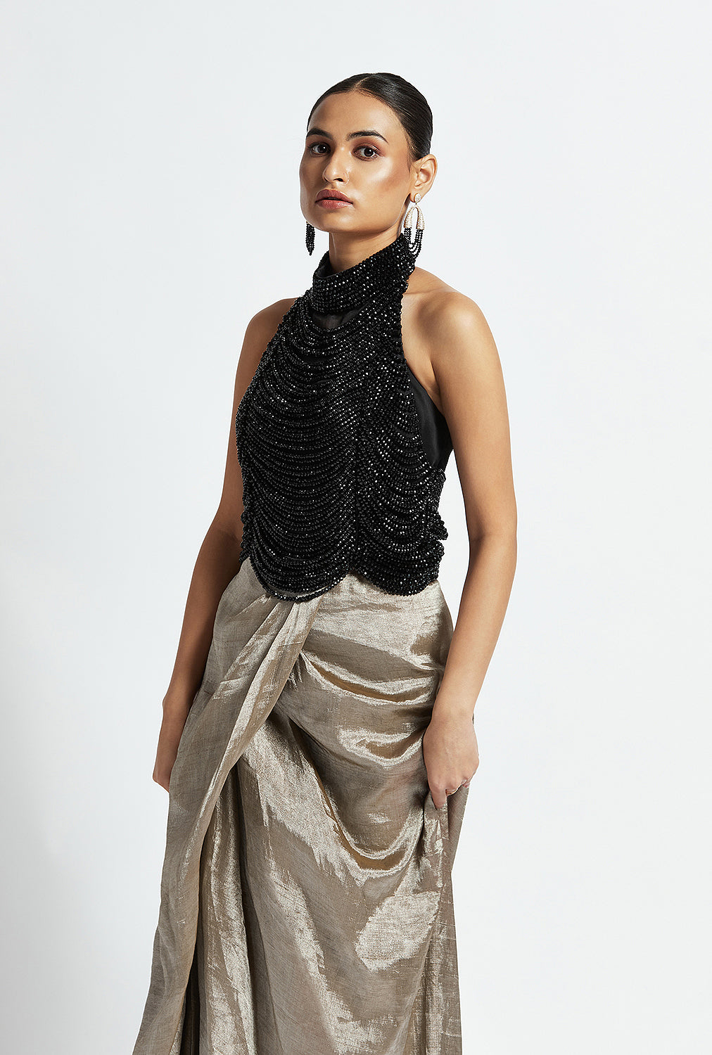 Lucielle Draped Skirt Set