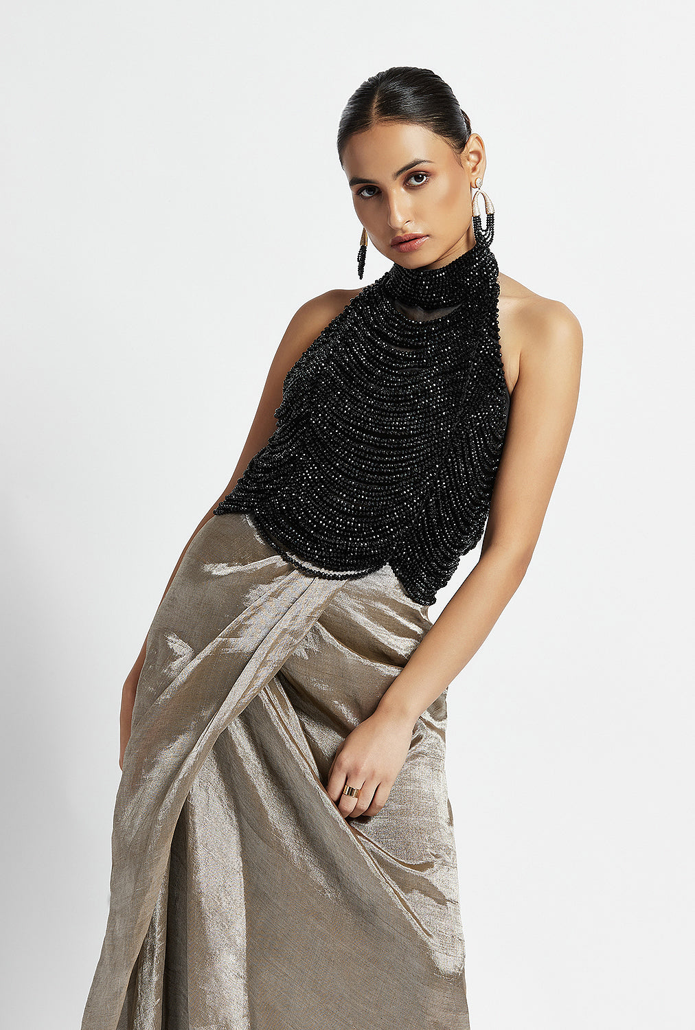 Lucielle Draped Skirt Set