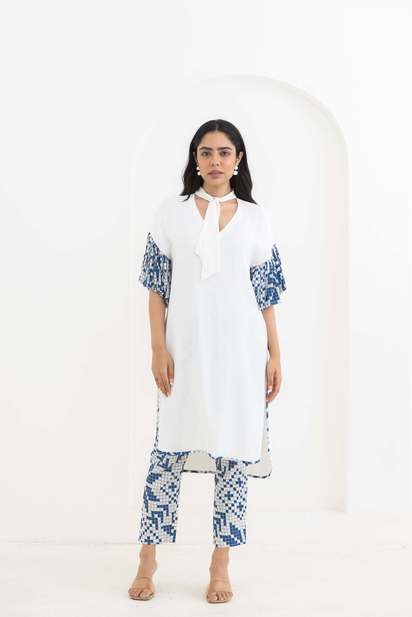 Ivory Frill Kurta Set