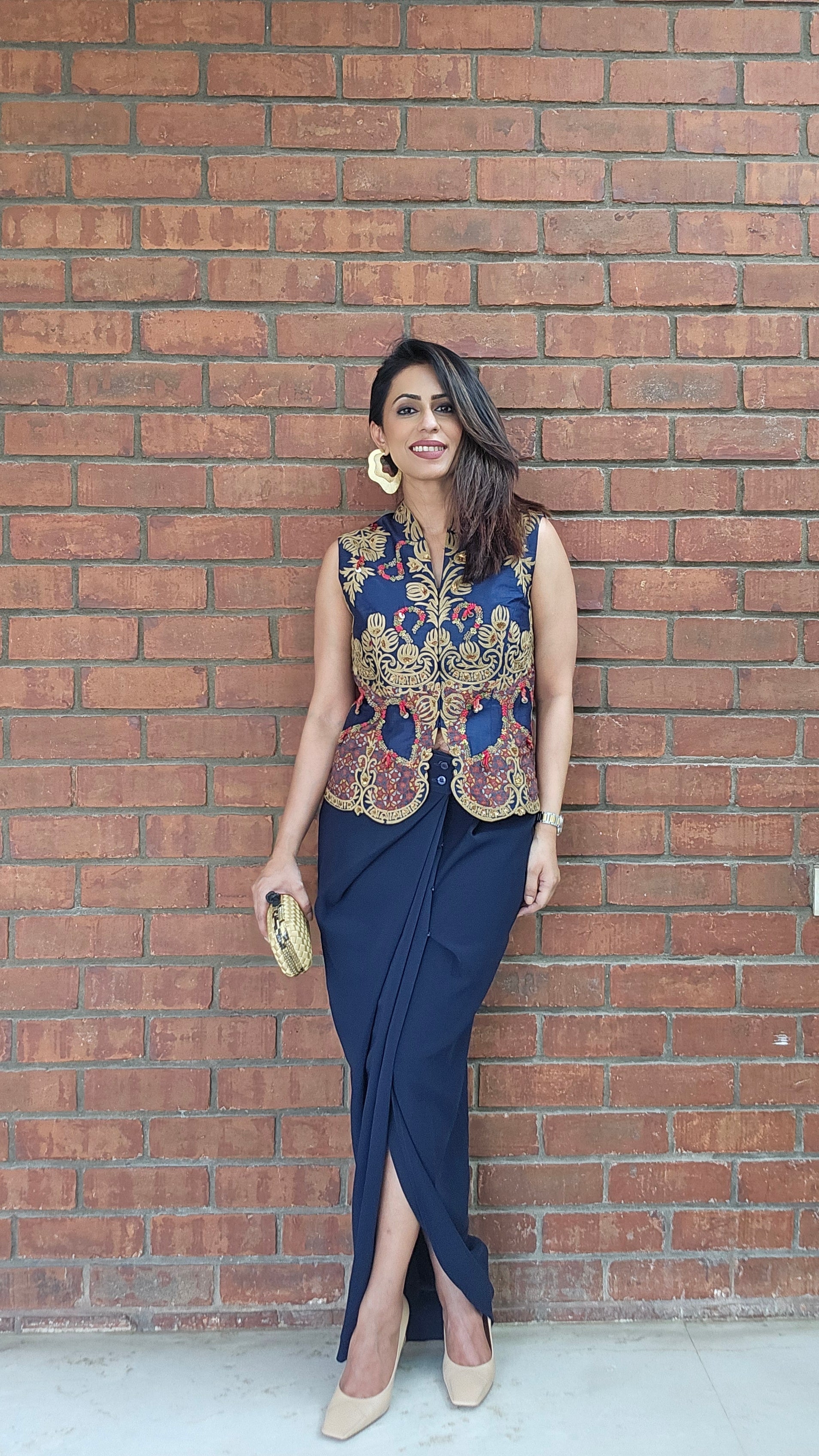 Navy Grace Ethnic Fusion