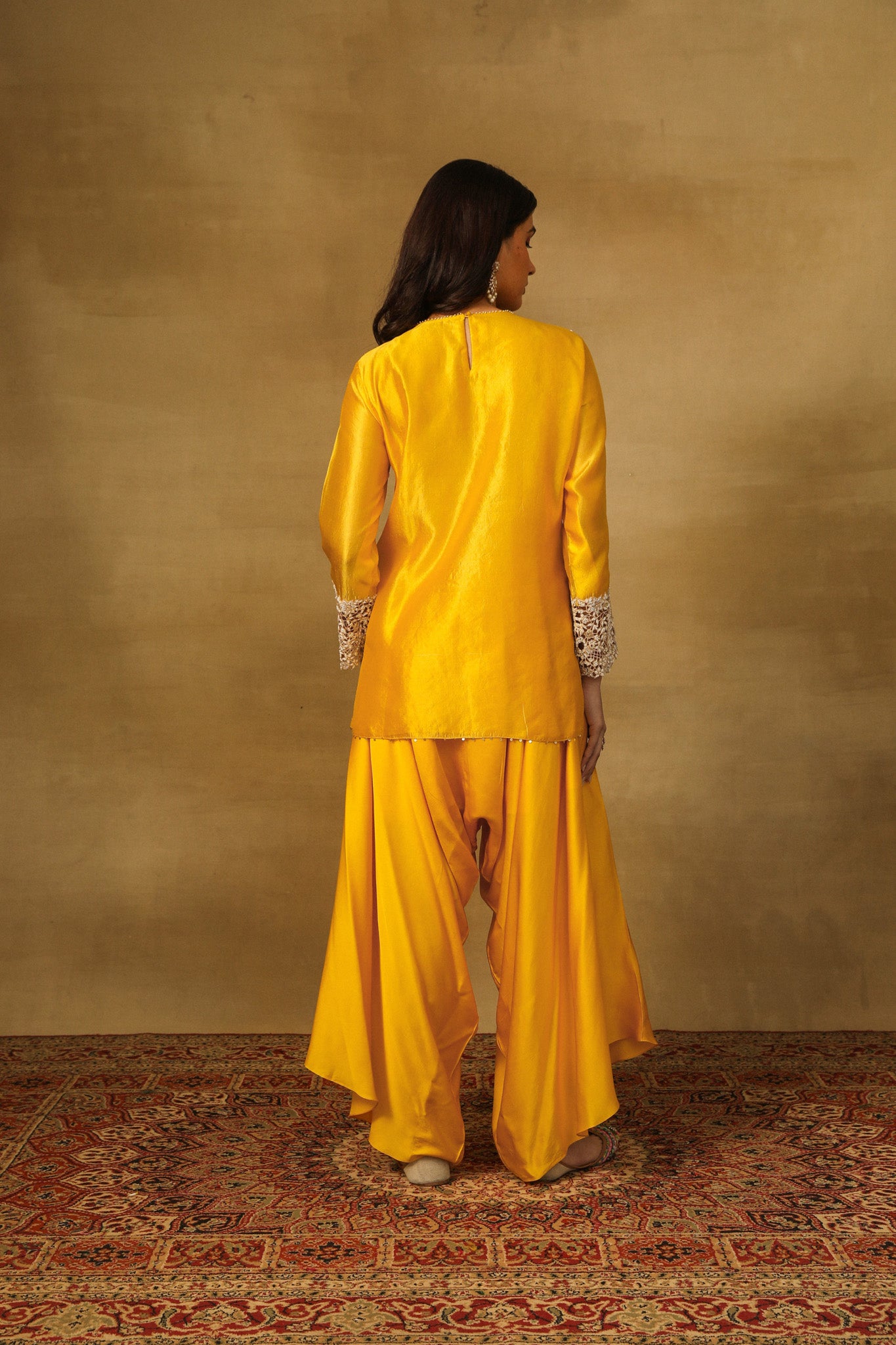 Mango Short Kurta with Harrem Pants