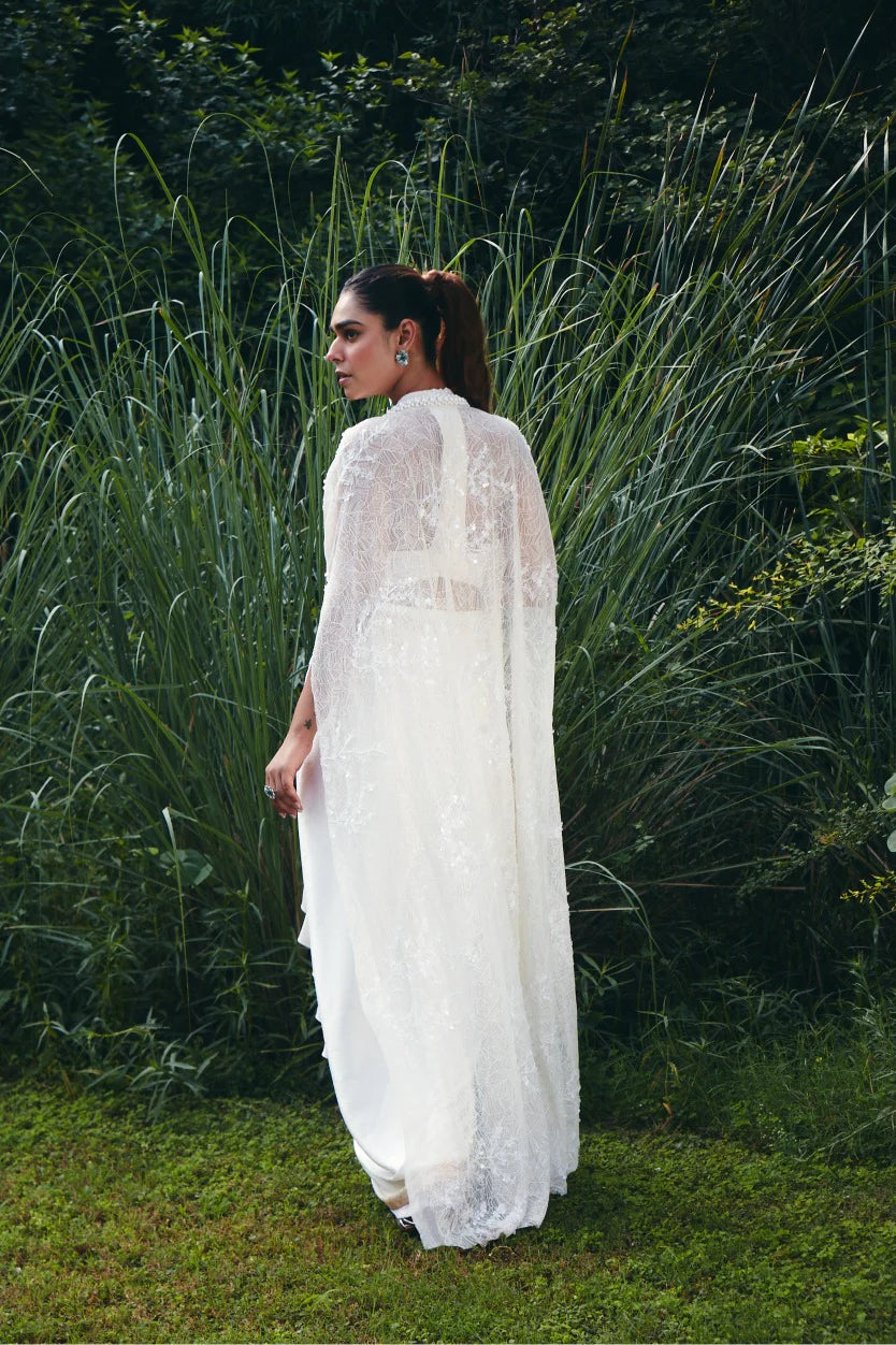 Ivory Pearl Cape Set