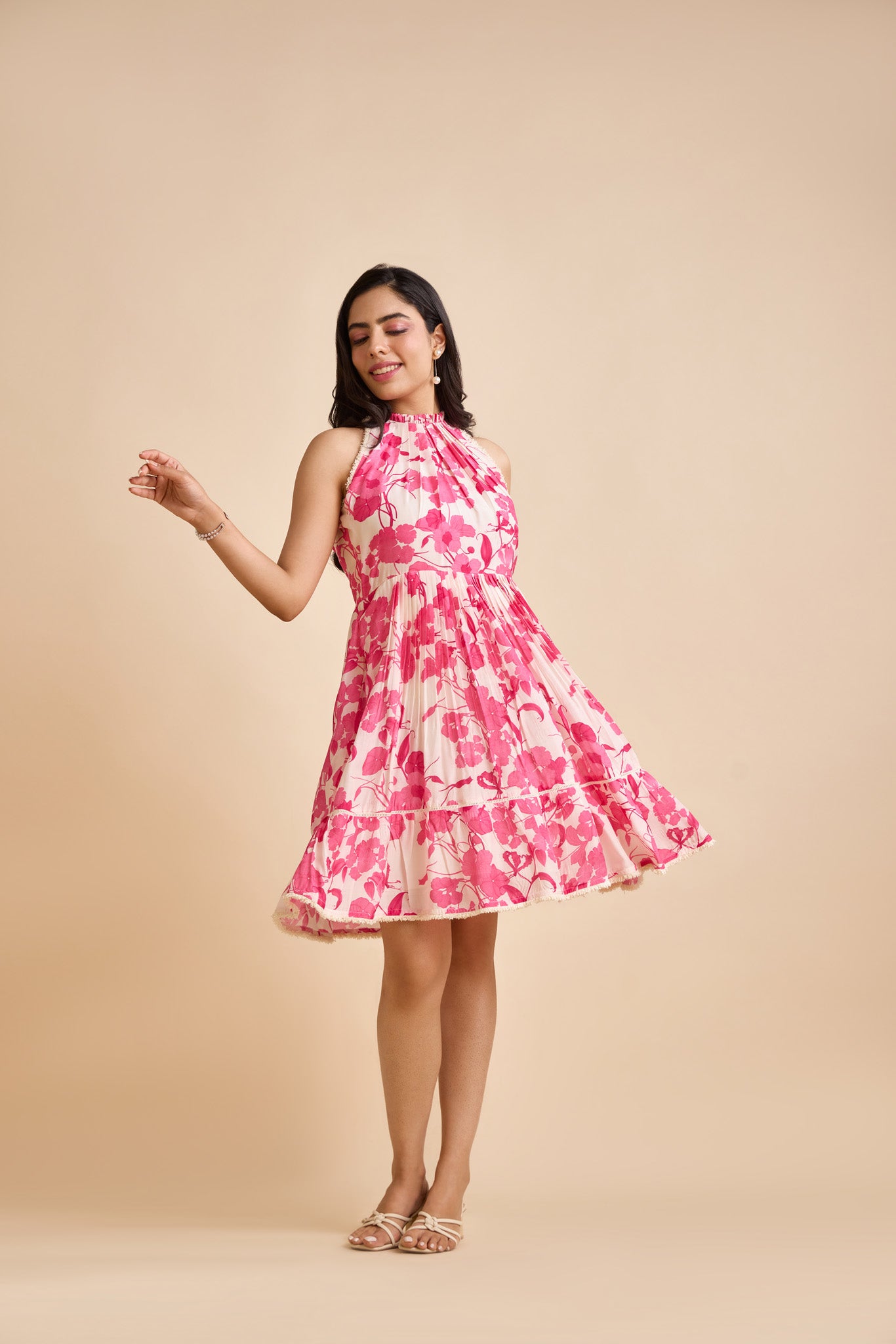 Quen Fit-and-Flare Dress