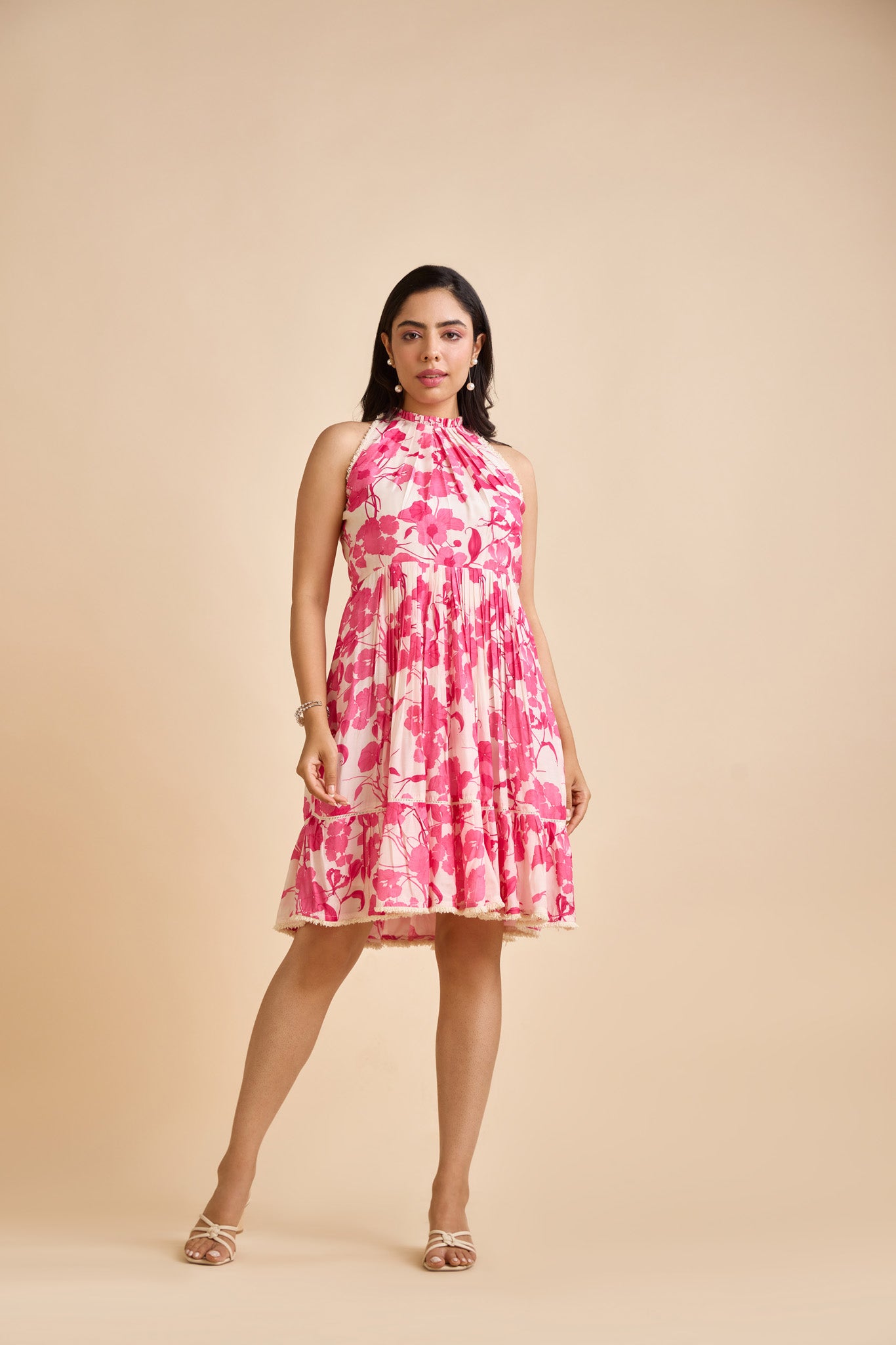 Quen Fit-and-Flare Dress