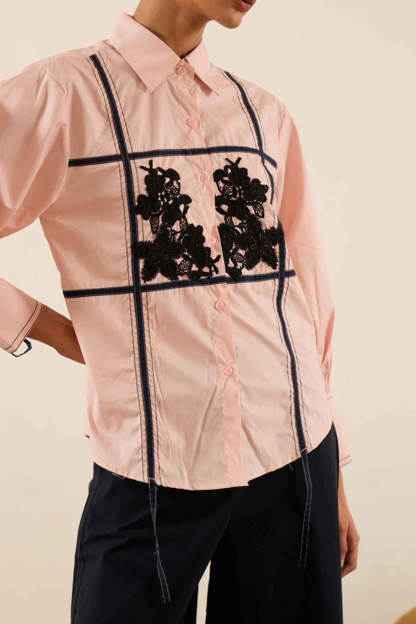 Pink Lace Garden Shirt