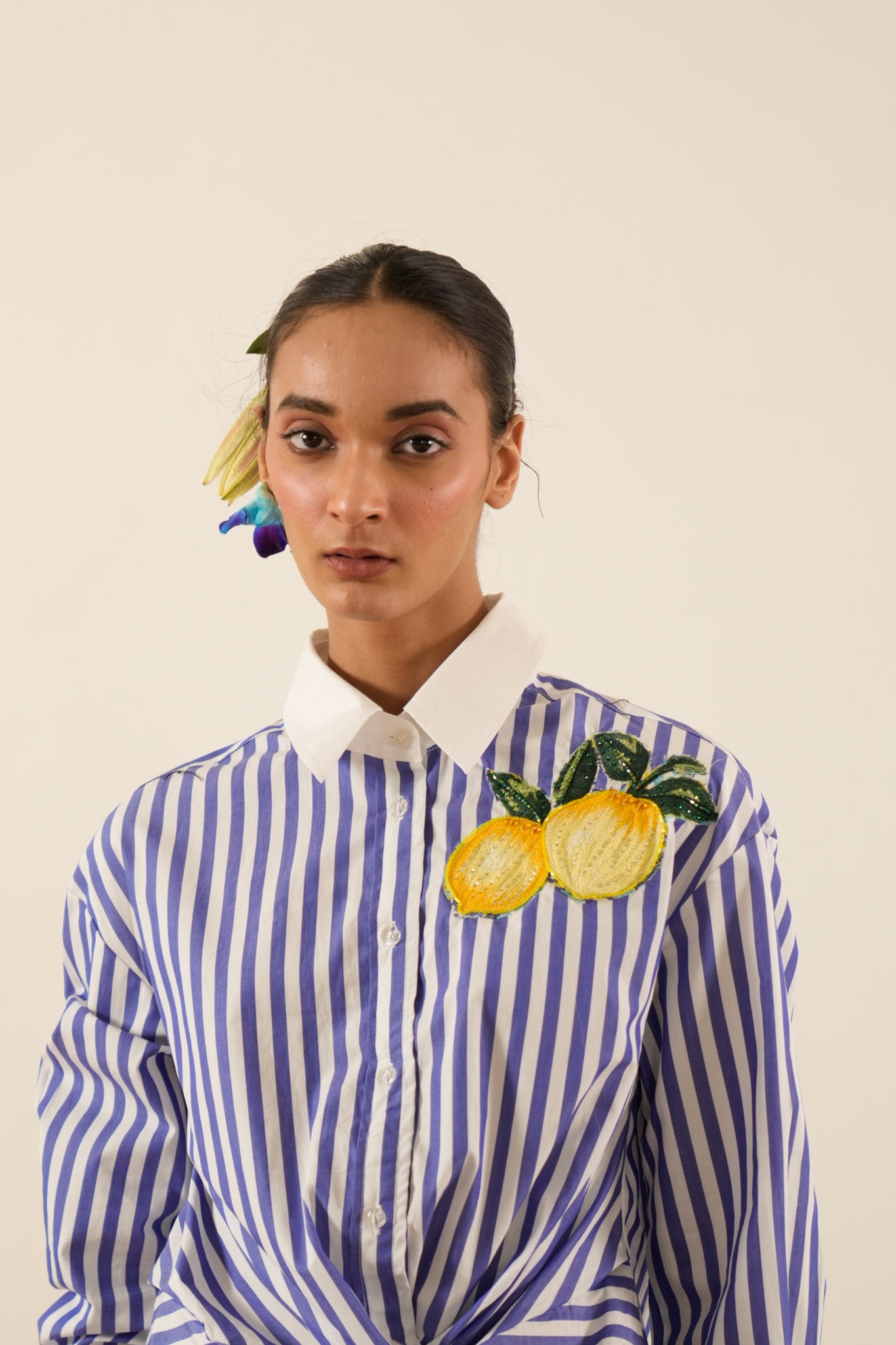 Lemon Knotted Shirt